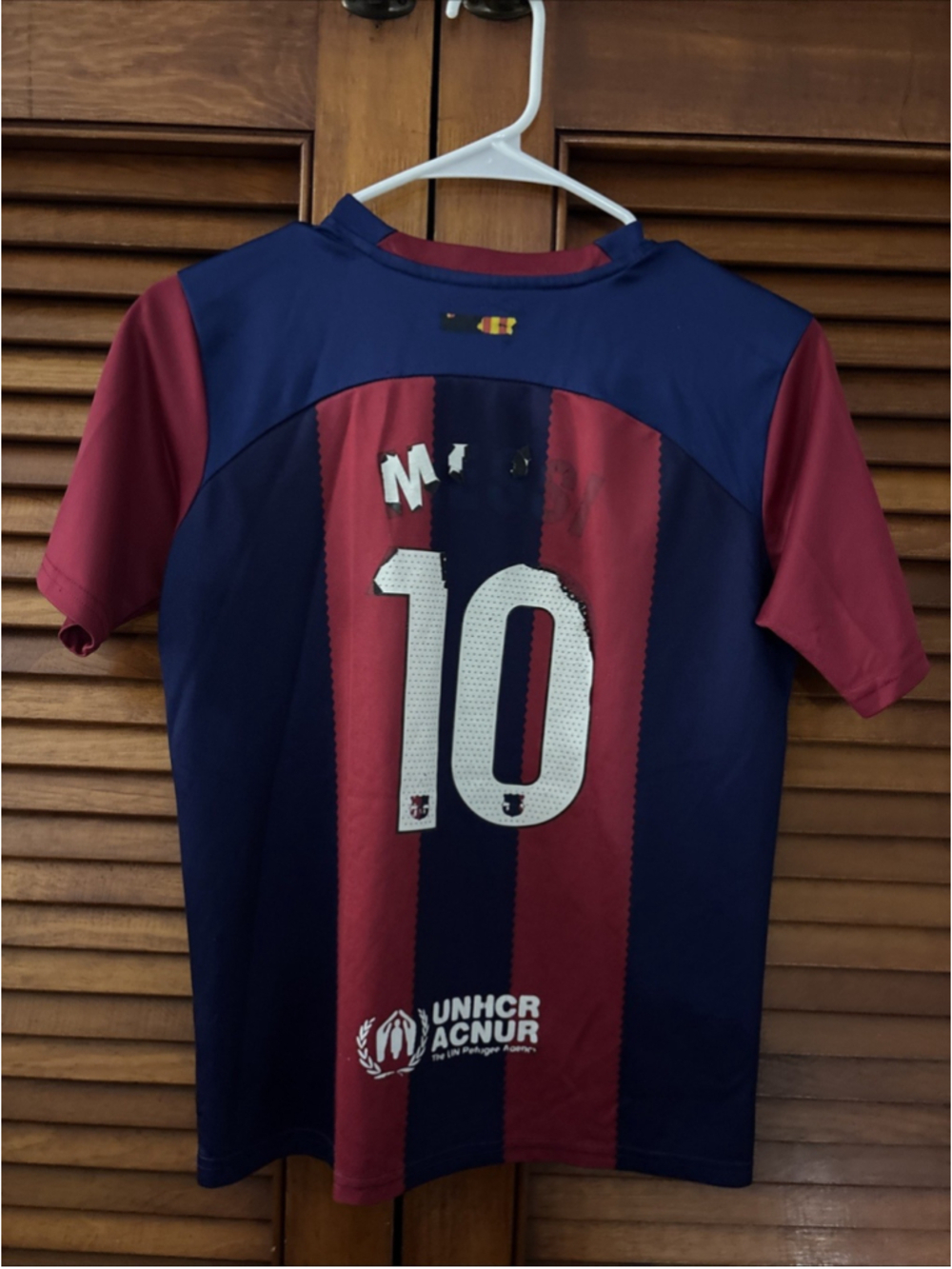 Lionel Messi FC Barcelona Kids Jersey Size Large